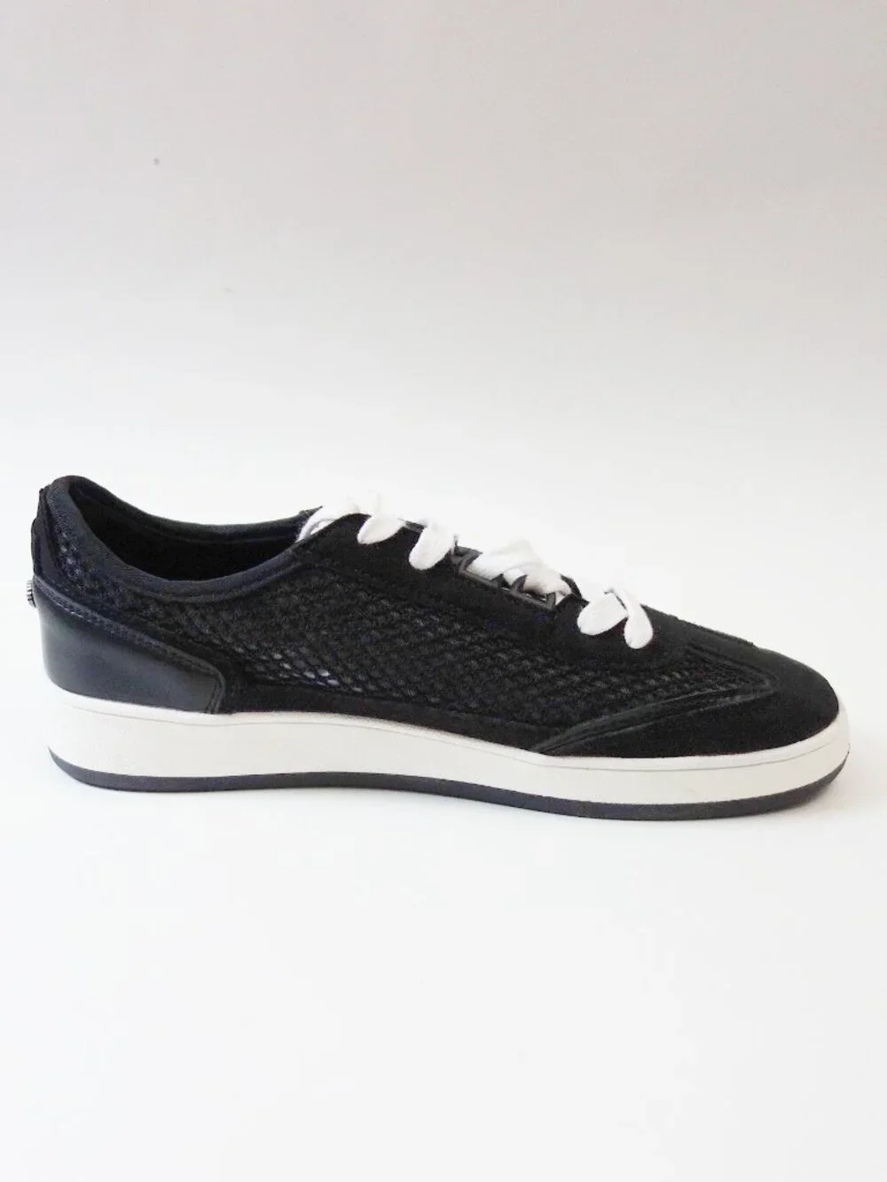 Anne Klein Women's Abriela Low Top Sneakers Fishnet Black (8M) NWOT!